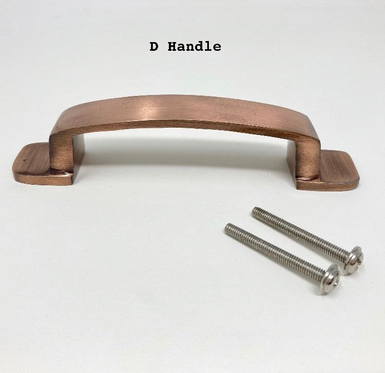 Antique Copper Handles & Cabinet Knob. Rustic Iron Hardware for Home Décor, Drawers, and Furniture Renovation