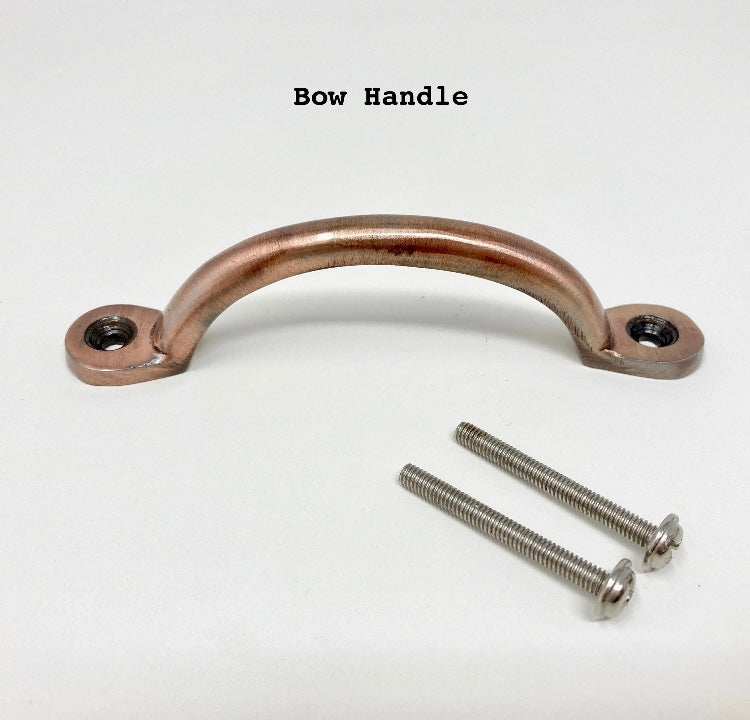 Antique Copper Handles & Cabinet Knob. Rustic Iron Hardware for Home Décor, Drawers, and Furniture Renovation