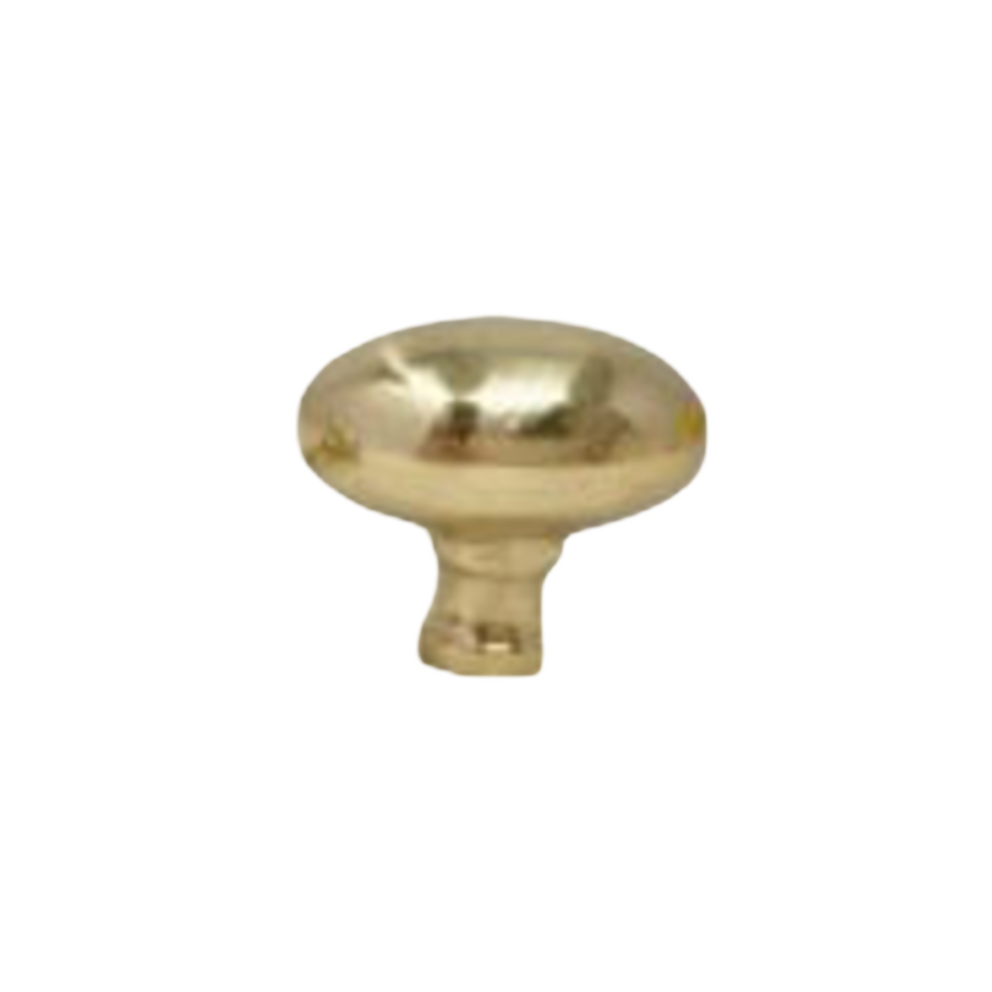 Lacquered Brass Oval Knob