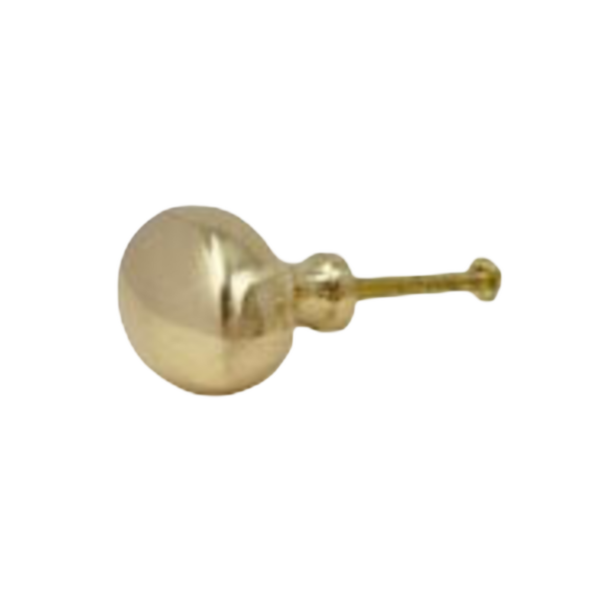 Lacquered Brass Oval Knob