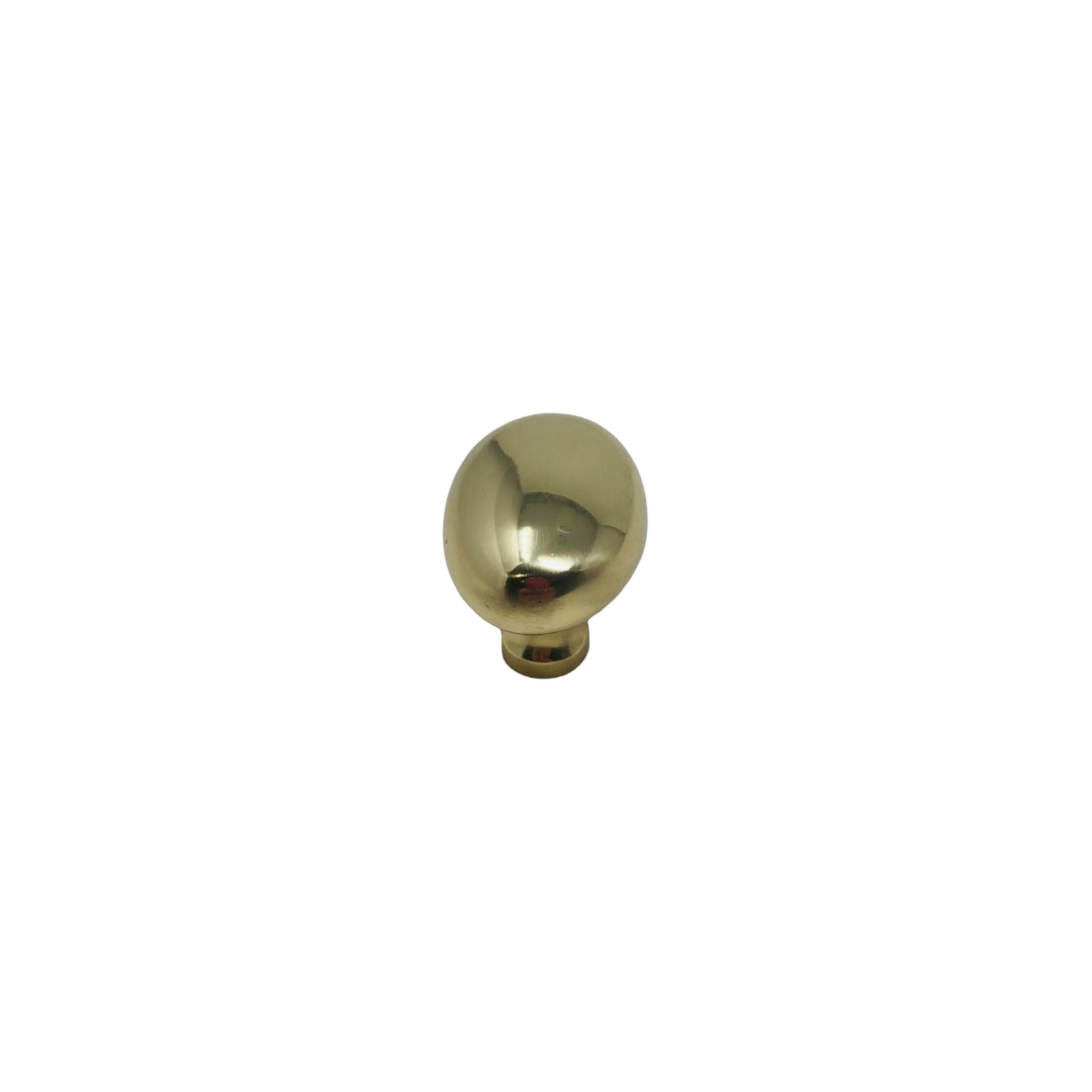 Lacquered Brass Oval Knob