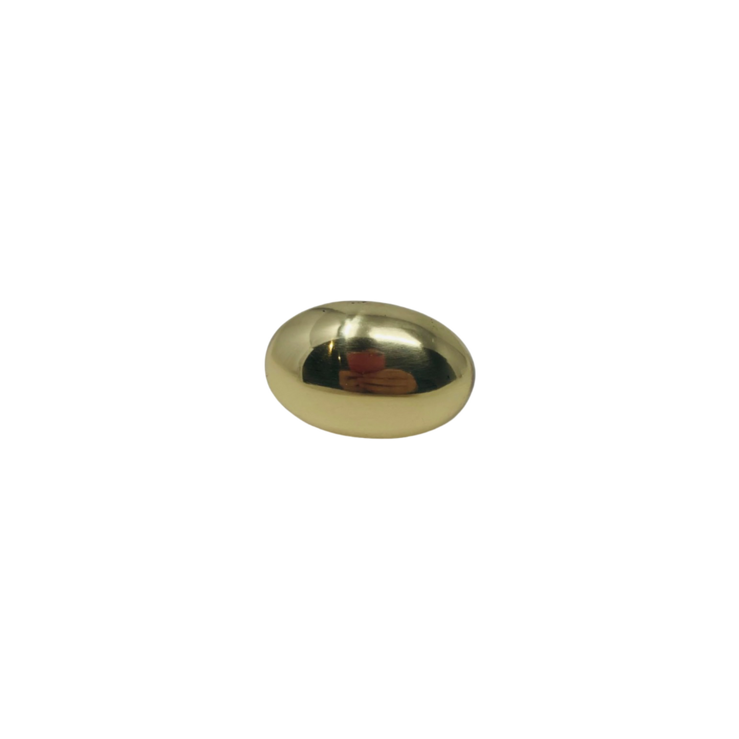 Lacquered Brass Oval Knob