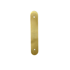 Unlacquered Brass Reeded Handle With Optional Backplate