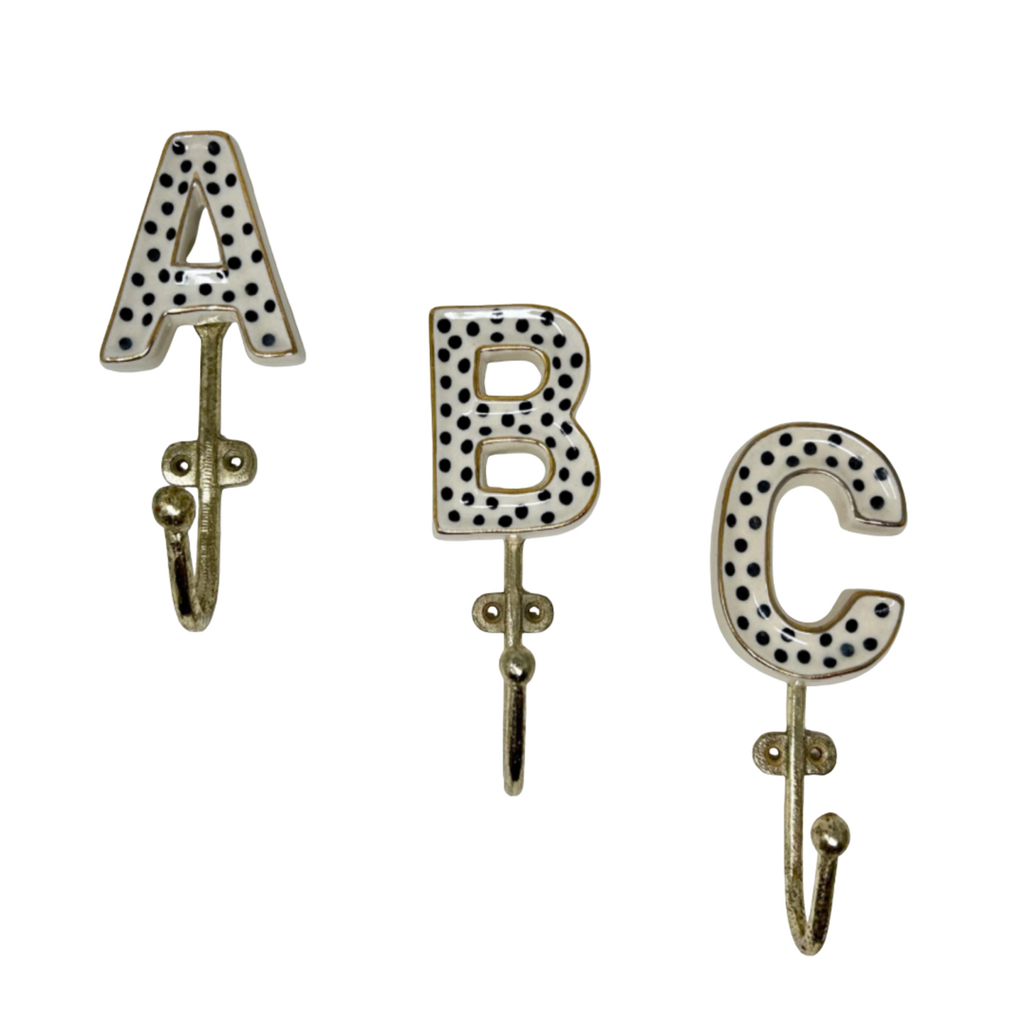 Alphabet Ceramic Hook