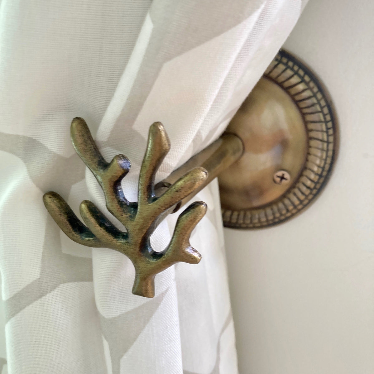 Nautical Hook Marine Hook Curtain Hold Back Curtain Tie Back Jewellery Hook Antique Brass Iron