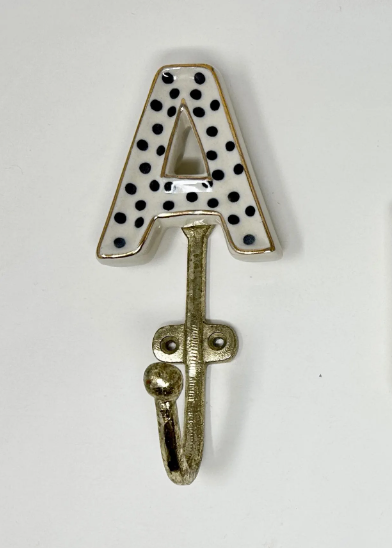 Alphabet Ceramic Hook