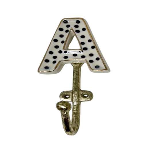 Alphabet Ceramic Hook
