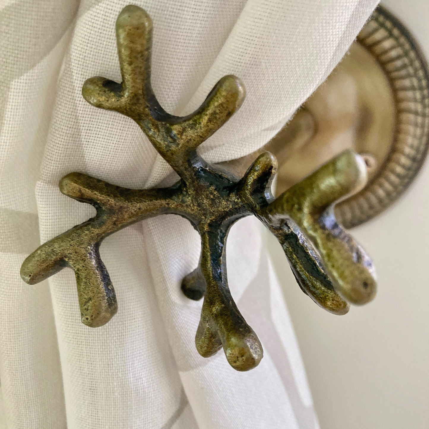 Large Coral Curtain Hook