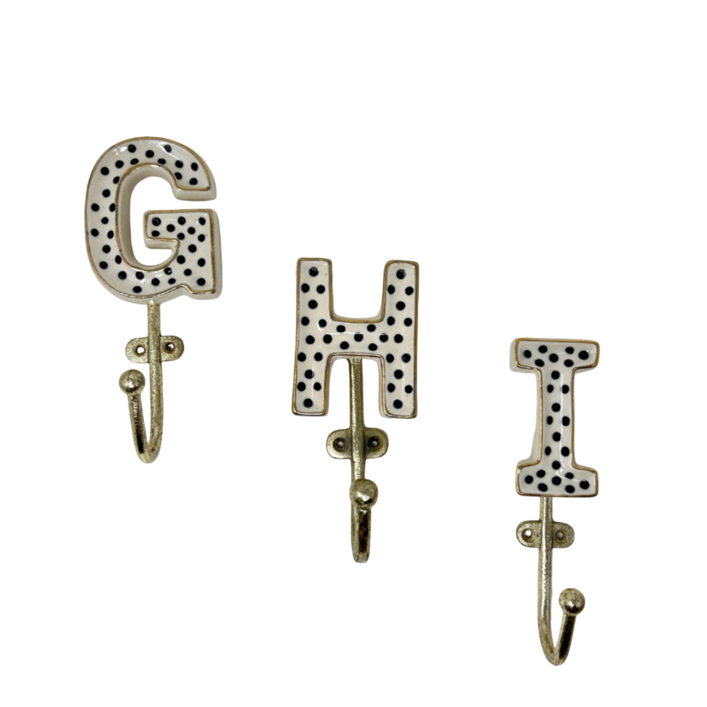 Alphabet Ceramic Hook