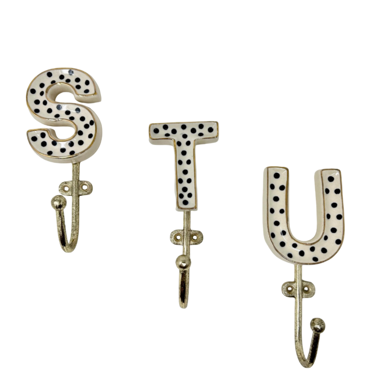 Alphabet Ceramic Hook