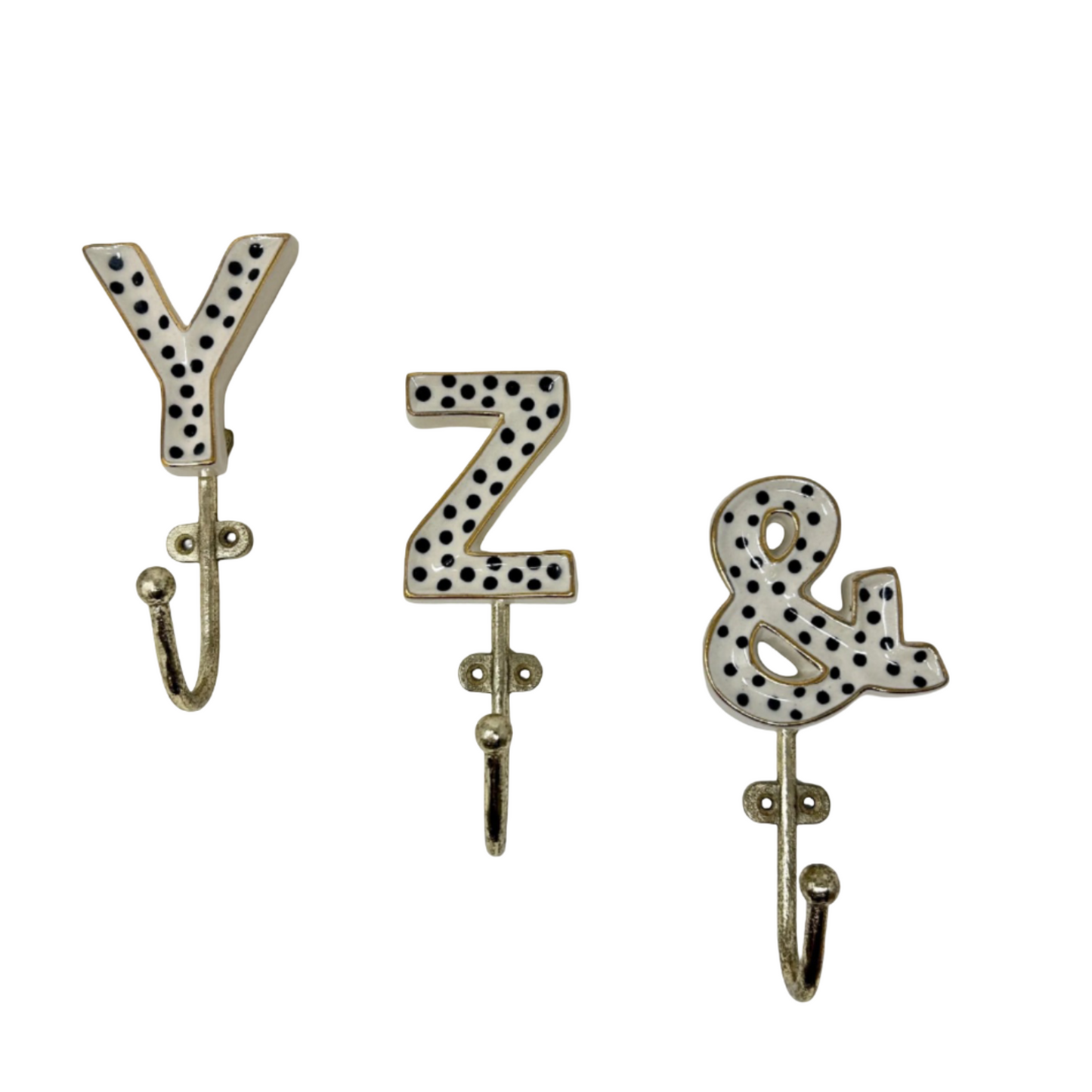 Alphabet Ceramic Hook