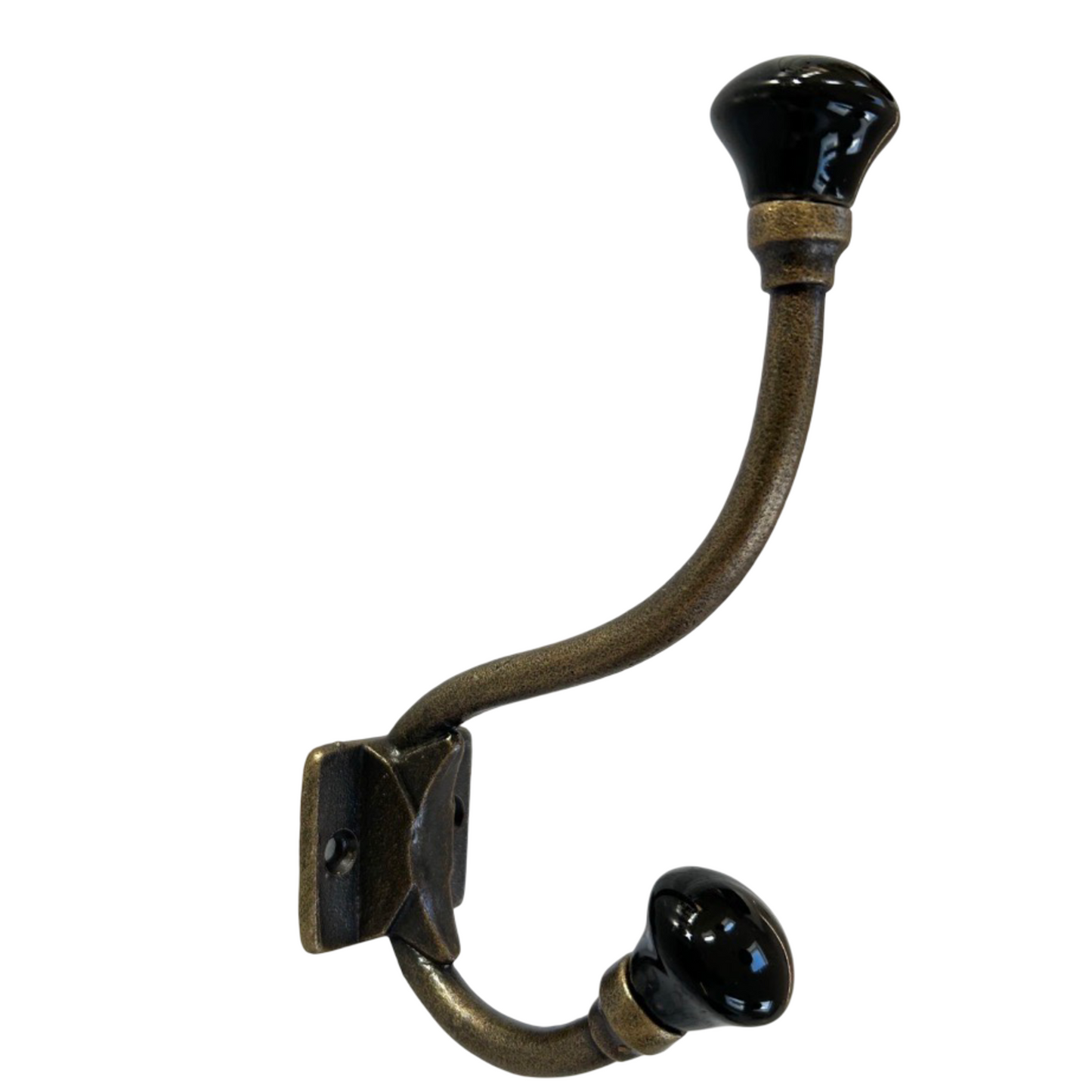 Ceramic Antique Brass Hooks in Large & Small