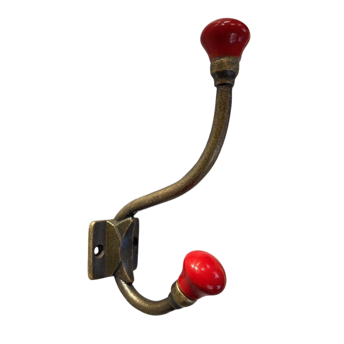 Ceramic Antique Brass Hooks in Large & Small
