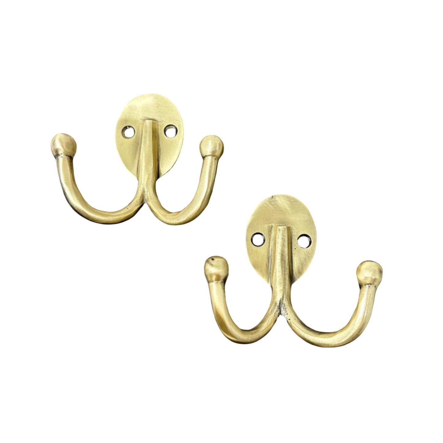 Solid Brass Robe Wall Double Hook