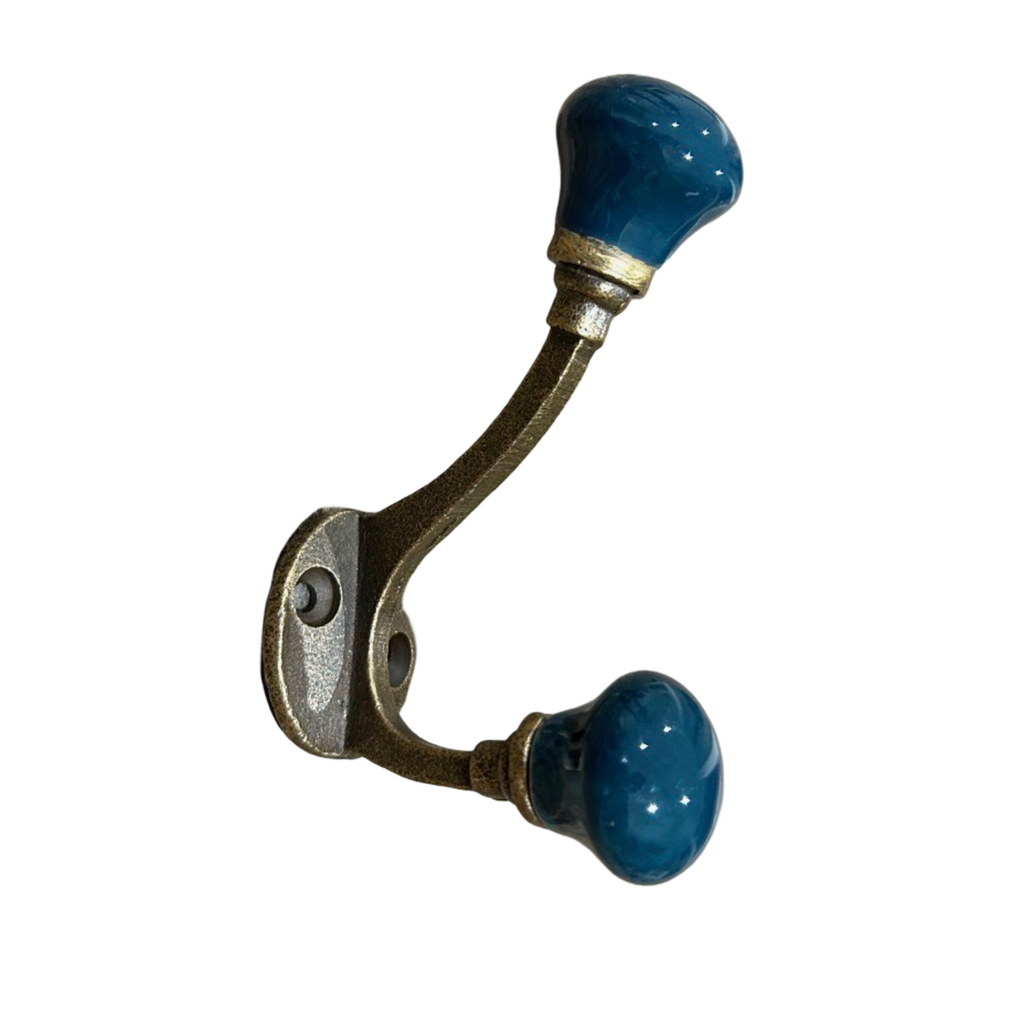 Ceramic Antique Brass Hooks in Large & Small