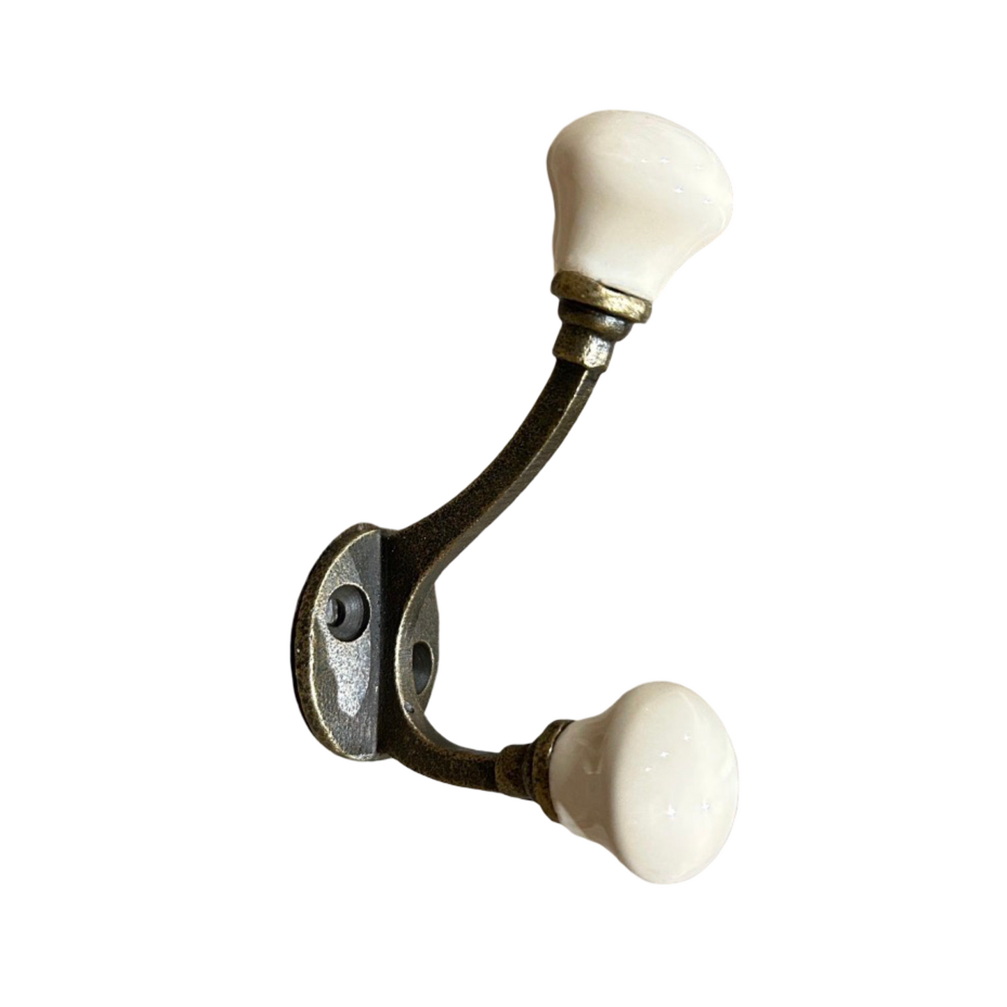 Ceramic Antique Brass Hooks in Large & Small