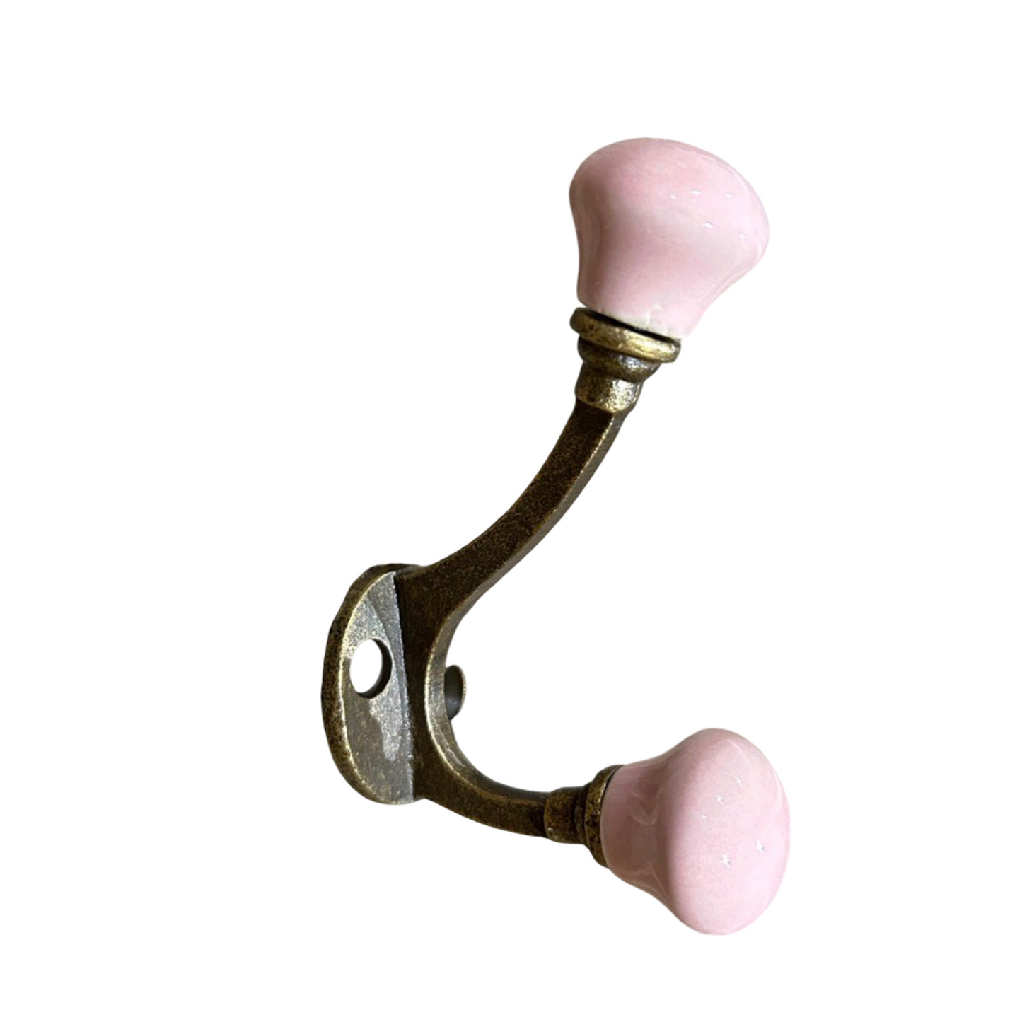 Ceramic Antique Brass Hooks in Large & Small