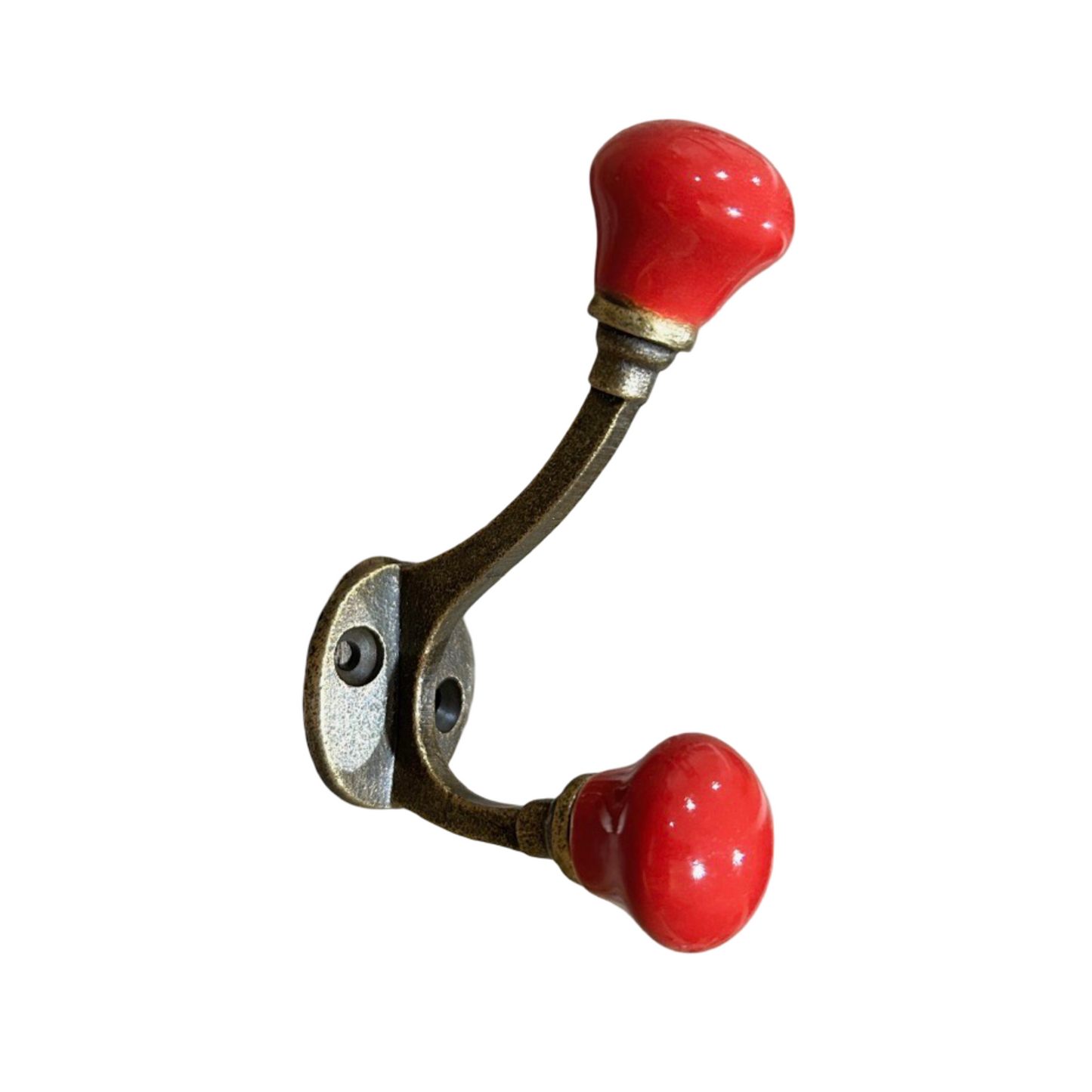 Ceramic Antique Brass Hooks in Large & Small