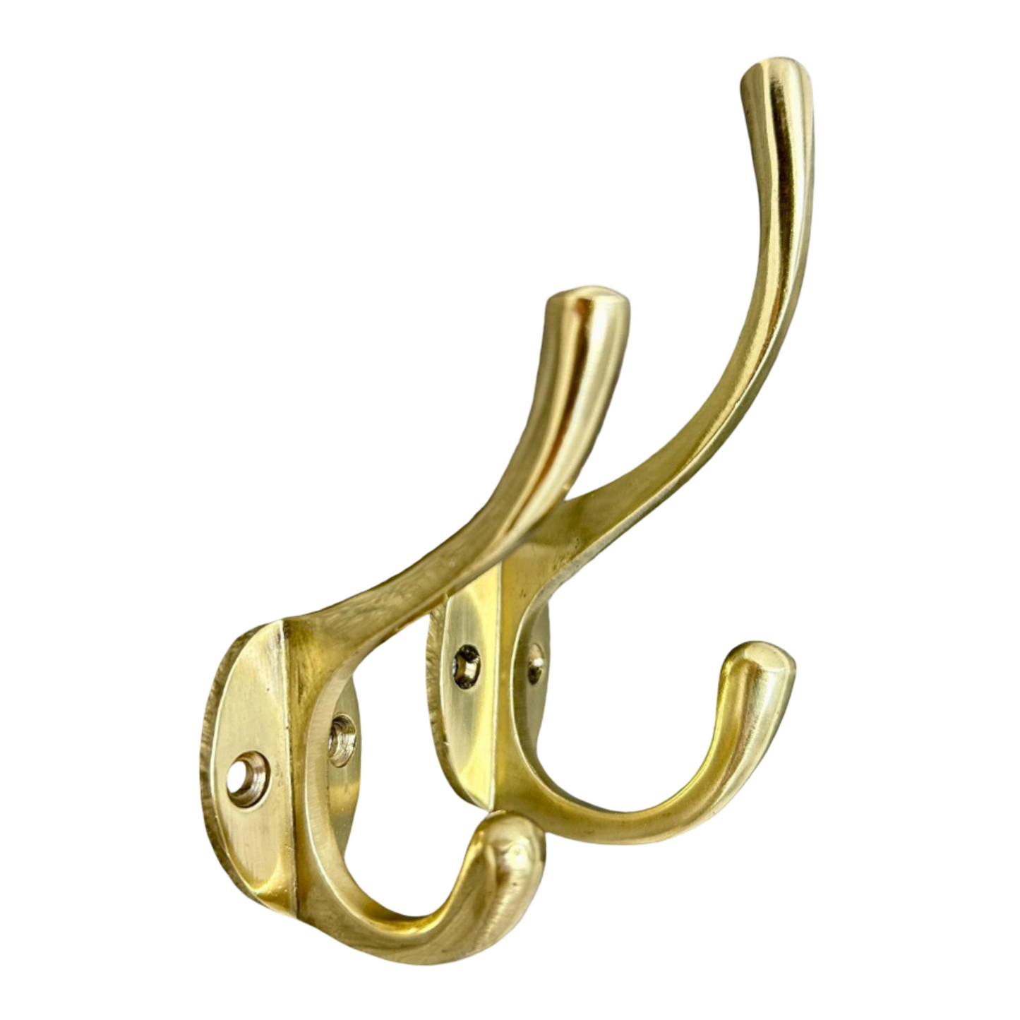 Double Solid Brass Wall Hook
