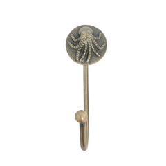Antique Brass Octopus Hook