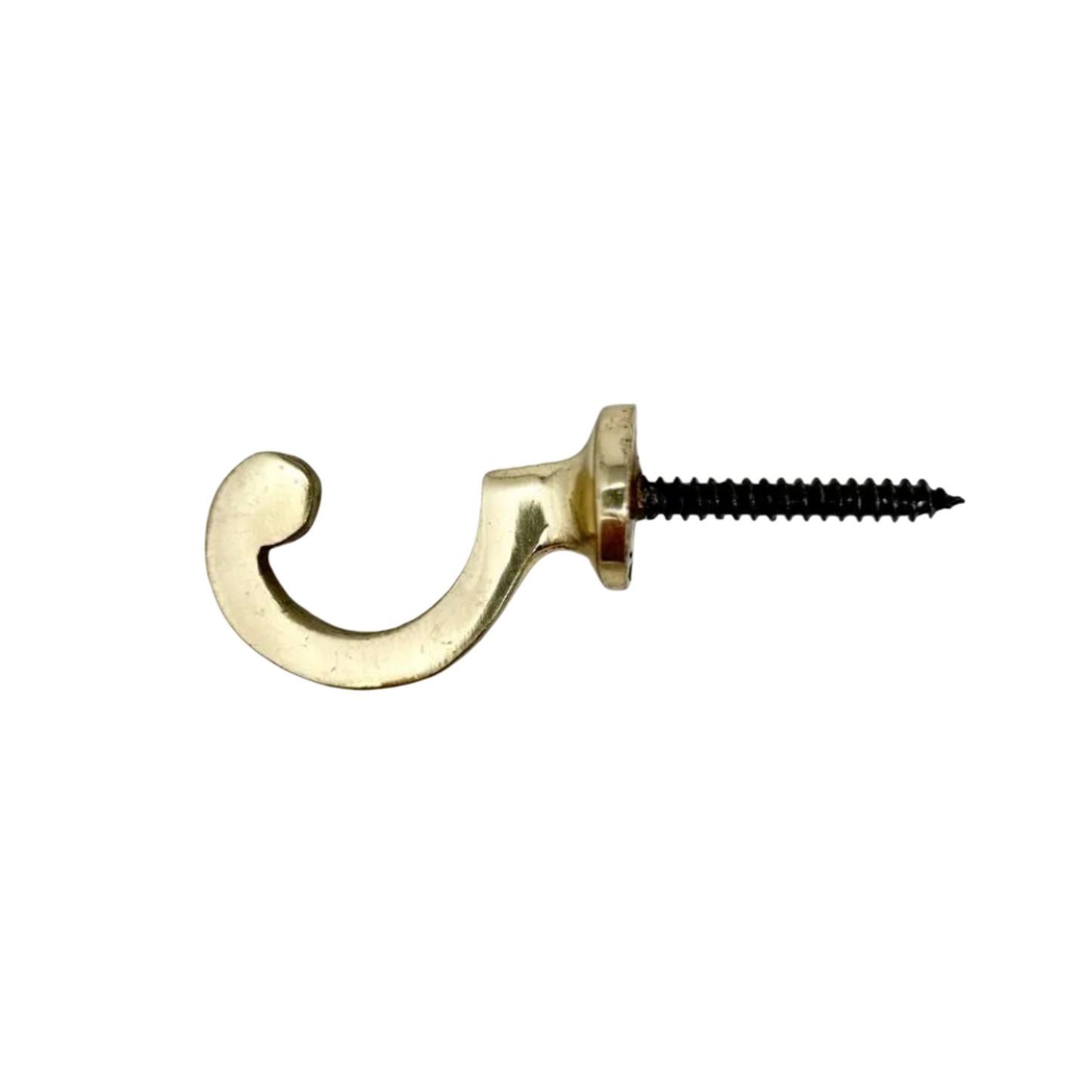 Solid Brass Hook With Flat Edge