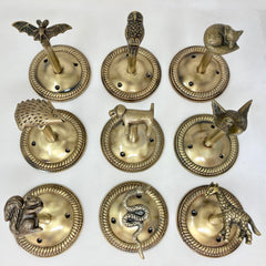 Animal Hook Curtain Hold Back Curtain Tie Back Jewellery Hook Antique Brass | Iron