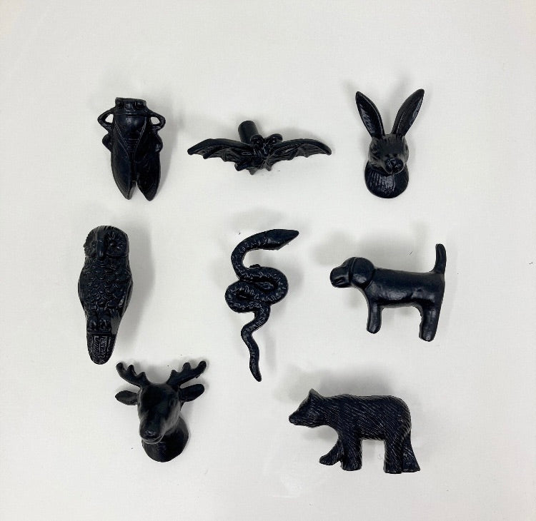 Black Animal Drawer Cabinet Knobs - Dresser Cabinet Chest of Drawers