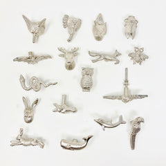 Silver Animal Metal Drawer Knob for Cabinets, Drawers, Cupboard Door Bedroom Kitchen & Furniture with a Whimsical Touch