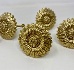 Sunflower Solid Polished Brass Vintage Style | I00% Brass