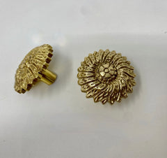 Sunflower Solid Polished Brass Vintage Style | I00% Brass