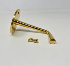 UNLACQUERED Solid Brass Elegant Hook