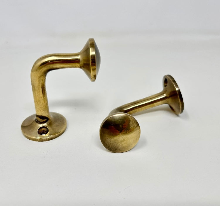 UNLACQUERED Solid Brass Dome Hook | Ceiling Hook