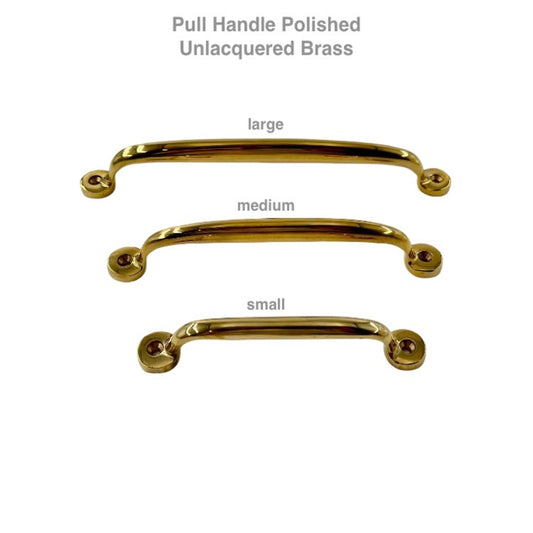 Unlacquered Brass Pull Handle