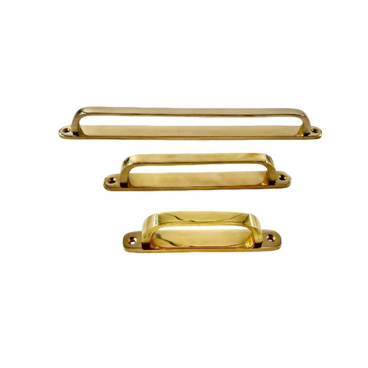 Unlacquered Brass Backplate Handle