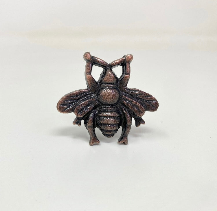 ANTIQUE COPPER Bumble Bee Knob- Knob Home decor drawer pull