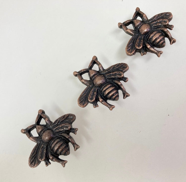 ANTIQUE COPPER Bumble Bee Knob- Knob Home decor drawer pull