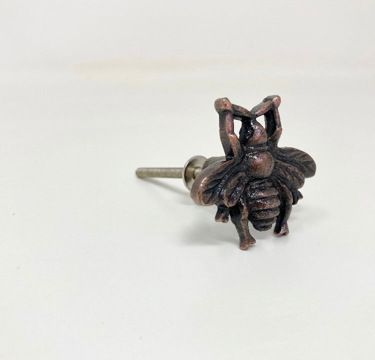 ANTIQUE COPPER Bumble Bee Knob- Knob Home decor drawer pull