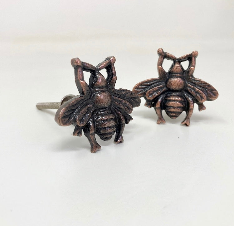 ANTIQUE COPPER Bumble Bee Knob- Knob Home decor drawer pull