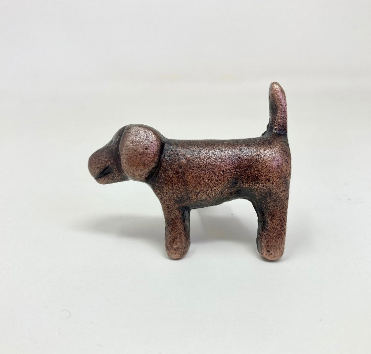 ANTIQUE COPPER Dog Knob| Drawer Pull Animal Knob Cabinet