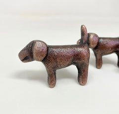 ANTIQUE COPPER Dog Knob| Drawer Pull Animal Knob Cabinet