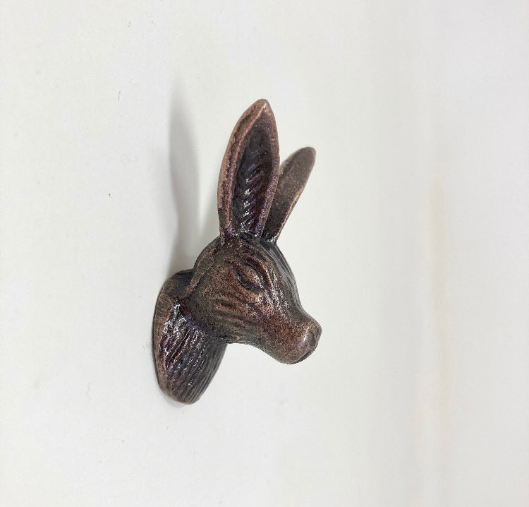 ANTIQUE COPPER Hare Rabbit Drawer Door Pull Knob Animal Handle Kitchen Cupboard Home