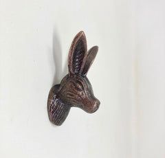 ANTIQUE COPPER Hare Rabbit Drawer Door Pull Knob Animal Handle Kitchen Cupboard Home