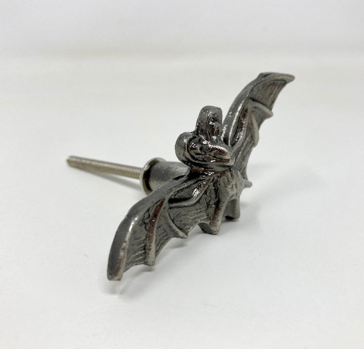 ANTIQUE PEWTER Bat Animal Knob | Drawer Pull Door Knob Dresser