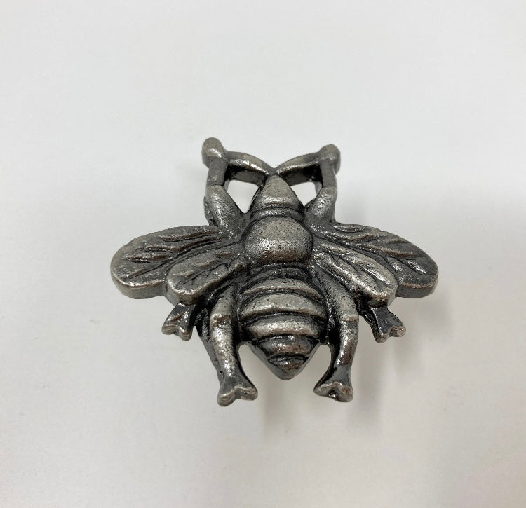 ANTIQUE PEWTER Metal Bee Knob - Knob Home decor drawer pull Cabinet