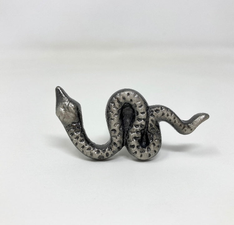 ANTIQUE PEWTER Snake Metal Knob | Handle Kitchen Cupboard Home