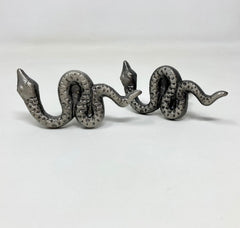 ANTIQUE PEWTER Snake Metal Knob | Handle Kitchen Cupboard Home