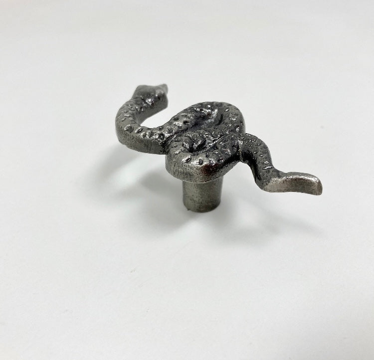 ANTIQUE PEWTER Snake Metal Knob | Handle Kitchen Cupboard Home