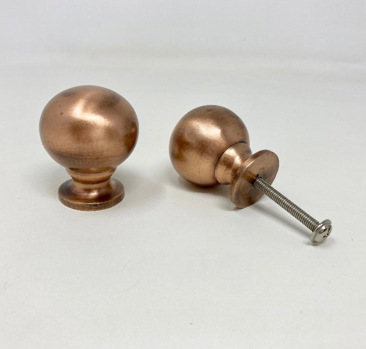 Antique Copper Finish Bubble Ball Knob x 1 | Wardrobe | Modern | Kitchen Replacement| Furniture Knob | Cabinet Knob | Iron