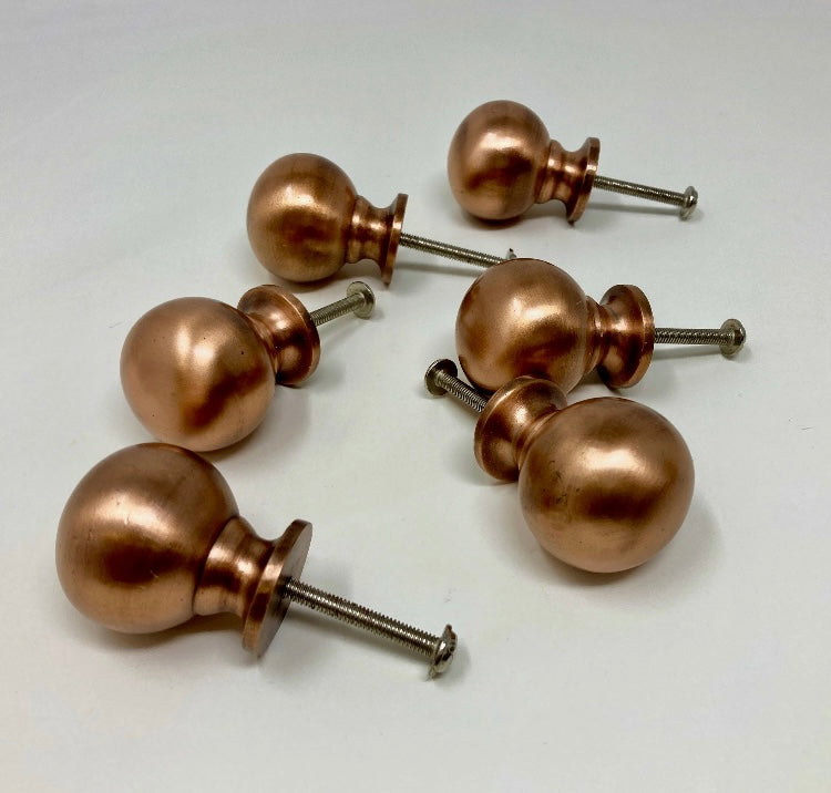 Antique Copper Finish Bubble Ball Knob x 1 | Wardrobe | Modern | Kitchen Replacement| Furniture Knob | Cabinet Knob | Iron