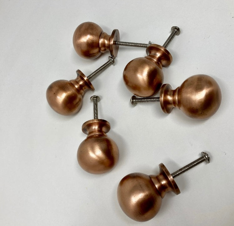 Antique Copper Finish Bubble Ball Knob x 1 | Wardrobe | Modern | Kitchen Replacement| Furniture Knob | Cabinet Knob | Iron